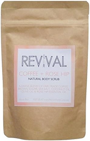 Revival Body Care Organic Body Scrub- Coffee + Rose Hip