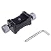 Neewer 25mm Aluminum Screw Knob Clamp Mini Quick Release Clamp Kit Compatible with Arca Swiss Standard Quick Release Plate / such as RRS Wimberley Jobu Design Arca Swiss Kirk Enterprises Markins