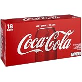 Coca-Cola Soda Soft Drink Cans, 12 fl oz, 18 Pack | Carbonated drink with classic cola flavor