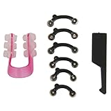 TOOGOO Beauty nose suit 3 Pairs of different sizes of black 3D silicone nasal bridge heightening device Silicone Nose Bridge 3d Nose Gel Shaper Nose Splint Nose Corrector - Black