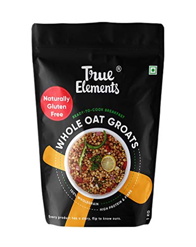 True Elements Whole Oat Groats 1kg - Gluten Free Oats, Whole Oats, Diet Food