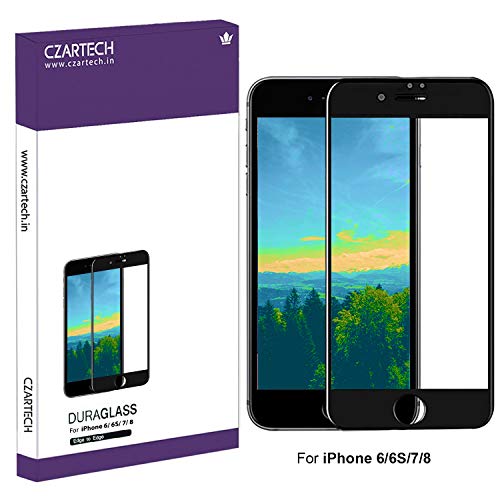 CZARTECH Duraglass Edge to Edge Full Cover Friendly Fit High Drop Protection Smoothest and Bubble-free Tempered Glass fo
