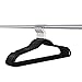 Premium Quality Thin Velvet Hangers - 50 Pack - Black - Heavy Duty Non Slip Black Suit Hangers Swivel Ultra Thin