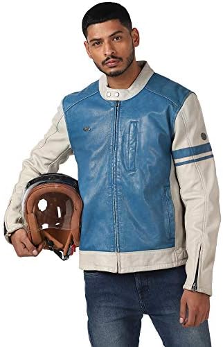 Royal Enfield Moto Sport Riding Jacket White & Blue S (RLAJKN000175)