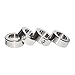 KZNANZN 5/8 Inch Bore Shaft Collar Stainless Steel Silvery Out Diameter 1.125 inches for DIY 4Pcs