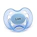 Philips AVENT Personalized Pacifiers by Pacidoodle CUSTOMIZE NOW Engraved with YOUR BABY'S NAME OR MONOGRAM (Blue & White 0-6m)