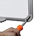 24x36 White Melamine Dry Erase Board with Aluminum Frame and Marker Tray