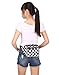 HDE Fanny Pack [80's Style] Waist Pack Outdoor Travel Crossbody Hip Bag (Black and White Checkered)