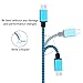 USB Cable, FiveBox 5-Pack Premium Nylon Braided 3FT High Speed USB 2.0 A Male to Micro B Sync Data & Charge Cable for Android, Samsung Galaxy S7, S6, PS4, HTC, LG, Sony, BlackBerry and More