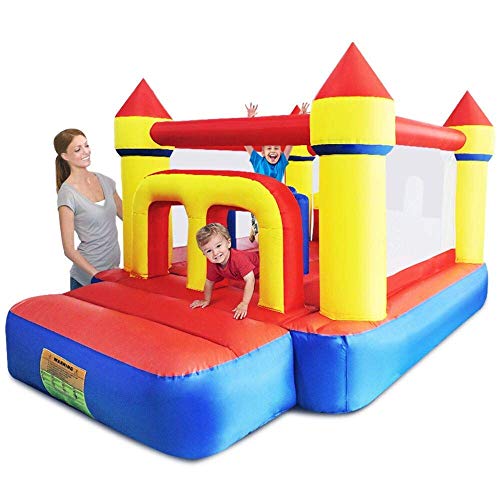 YARD Inflatable Bounce House Kids Tunnel Obstacle Bouncer with Air