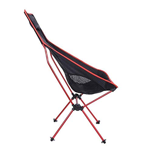 Bequeme Sonnenliege, Angelstuhl im Freien Große Rückenlehne Ultraleicht Tragbarer Mondstuhl Für Strandcamping-Picknick – Bild 5