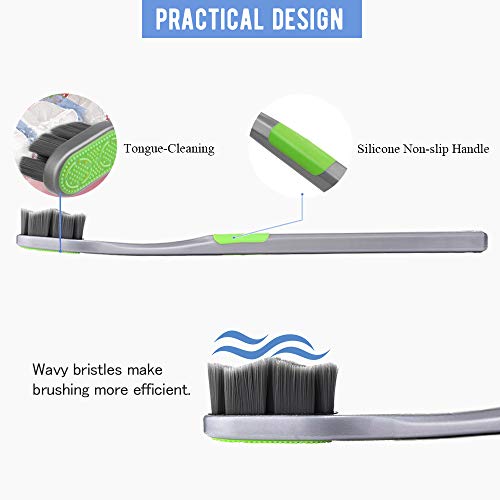 Extra Soft Toothbrush, 10000 Soft Bristles Nano Toothbrushes, Silk