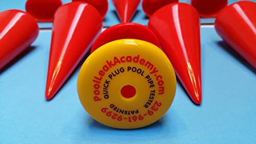 SWIMMING POOL LEAK DETECTION DYE TESTING CONES- QUICK PLUGS SET OF 6