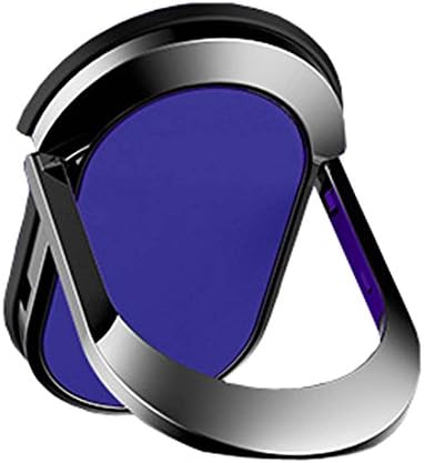 Magnetic Cell Phone Ring Stand Holder, Comfortable 360 Degree Rotation Electroplated Zinc Alloy Metal Finger Ring Stand for iPhone/ Samsung/ Tablets, Fit for Magnetic Car Mount (NAVY)