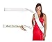 White Satin Sash, 6 pack