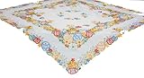 Xia Home Fashions Spring Chicks Square Easter Table Topper, 34-Inch