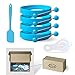 All Prime Non Stick Silicone Egg Ring 4-Pack –Also Included ($9 Value) FREE Egg Separator Tool & Egg Spatula - Egg Ring- Egg Mold - Egg Rings for Frying Eggs - Pancake Rings - Pancake Mold