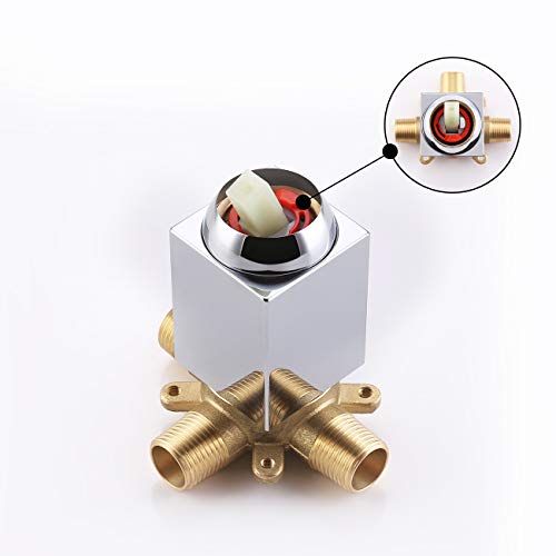 KES Shower Valve with Shower Faucet Sets Complete Rain Shower Head