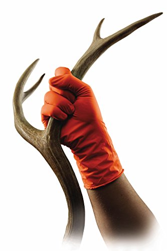 Venom Steel Sportsman Nitrile Gloves with 12 inch Cuff, 6 mil Rip Resistant Field Dressing Gloves, One Size Fits Most (12 Count), Great for use as Game Cleaning Gloves, Fishing, Hunting, Camping - Thumbnail 3