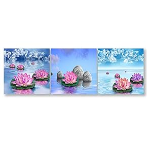 Cobblestone Home Artwork for Living Room Bedroom x3 Panels