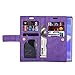 FLYEE Case Compatible with Galaxy Note 10 Plus (6.8 inch,Released 2019),Wallet Case for Women and Girls with Card Holder,10 Card Slots Flip PU Leather Zipper Protective Case with Wrist Strap -Purple