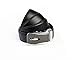 Mens Genuine Leather Dress Belt - Automatic Sliding Buckle Ratchet Adjustable Track Belt, Platinum Hanger