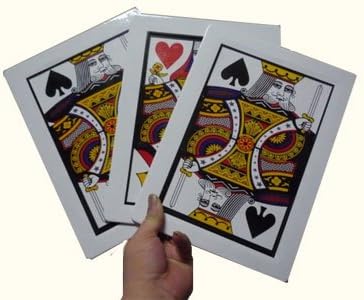 Magie Professionnelle Automatic Three Card Monte Jumbo (28x21cm)