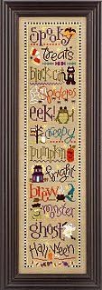 Lizzie Kate BOO Club Halloween Cross Stitch Patterns Six w Buttons F-82 - F-87