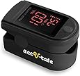 Acc U Rate&reg; Pro Series CMS 500DL Fingertip Pulse Oximeter Blood Oxygen Saturation Monitor with silicon cover, batteries and lanyard
