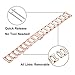 TRUMiRR for Fossil Gen 4 Q Venture HR Women/Gen 3 Q Venture Watchband, 18mm Stainless Steel & White Ceramic Watch Band Quick Release Strap Wristband for Garmin Vivoactive 4S TicWatch C2 Rose Gold