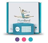 The PlumBand Stretch Band for Dance and Ballet – Colors and Sizes for Kids & Adults – Improve Your Splits, Strength, and Flexibility with Stretching – Printed Instruction Booklet and Travel Bag