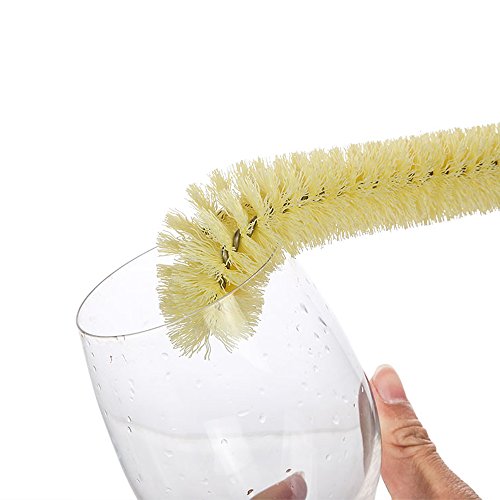 Long Water Bottle Cleaning Brush - Bendable Bristles Design,With Hook and Comfort Handle,Bottle Washing Brush for Baby Milk Bottle,Vase,Decanter,Glass Jugs,juicers,Cleaner Brushes - Thumbnail 7