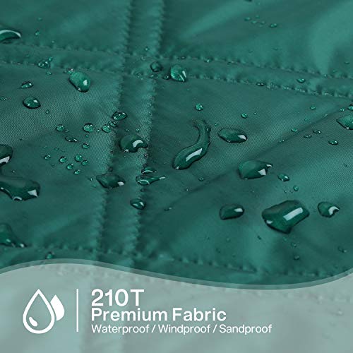 Tolaccea Couverture d\'extérieur en polaire chaude et imperméable idéale pour le camping, le pique-nique, la plage, la maison, la voiture