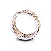 Meolin Sunflower Ring Chrysanthemum Ring Wedding Ring Statement Stackable Band Ring Eternity Cocktail Band (Size/6/7/8/9/10),Rose gold,Size 10
