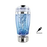 SSAWcasa Protein Shaker Bottle,USB Rechargeable 16oz/450ml Vortex Mixer,High-torque Tornado Shaker Cup,Electric Portable Stirring Blender Mixer for Powder Shake,BPA-Free Automatic Stirrer for Baby Men