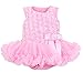 ANDI ROSE Baby Toddlers Floral Printed Ruffle Romper Baby Girl Infant Size M (Size S(0-6Months), Pink)