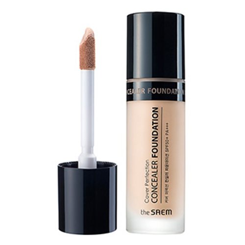 [The Saem] Cover Perfection Concealer Foundation 38g #02 Rich Beige - Thumbnail 3