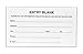 Entry Forms White Paper Raffle Contest Pad of 100 Sheets Per Pad 5