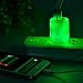 Momen 2 Amp Glow in the Dark Wall Charger/ 2-Port USB LED Travel Charger with Foldable Plug for iPhone 4s/5s/6s plus, iPod 5, Samsung Galaxy S4/S5/S6, HTC M8 M9, Sony Xperia Z3, LG G3 G4 (Green Light)