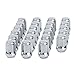 Dynofit 1/2-20 Chrome Wheel Lug Nuts, 20 Solid 1/2x20 Conical Seat Aftermarket Lugnuts on Tuner Rims for Durango Journey Viper XJ KJ KK CJ Commander XK ZJ WJ WK Liberty TJ JK Explorer