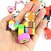 PRALB 80PCS Assorted Animals Collection Pencil Top Erasers, Adorable Animal Designs Won't Smudge Or Tear Paper,Eraser Caps Style Great for Homework, Party Favors, and Art Supplies.（2.5cm2cm1.2cm）