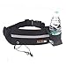 LARDROK Running Belt,Adjustbale Fitness Belt with Water Bottle, Waterproof Reflective Zipper Waist Pack for Runners, Race, Marathon, Hiking - Men and Women