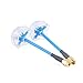2pcs Newest Aomway 5.8G 3DBi 4 Leaf Clover Antenna RX SMA Male with Protective Covering for FPV Multicopter TX/RX
