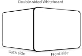 DumanAsen Double Sided Dry Erase Whiteboard 12x8 Inch with Pens Eraser Black view 3