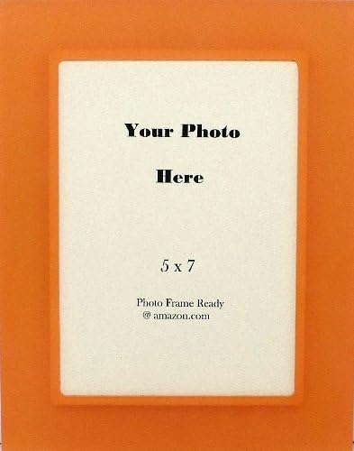 Table Top Photo Frame Acrylic 5 X 7 Tangerine Orange Childrens Accessories