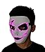 2017 Halloween Horror Light Up Clown Mask - Scary Mask Halloween Cosplay Led Costume El Wire Mask (Pink)