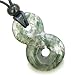 Infinity Magic Powers Knot Lucky Charm Good Luck Amulet Moss Agate Necklace