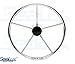 SeaLux Marine Boat Black 2-5/8 INCH Plastic Boat Center Steering Wheel Cap for Boat Destroyer Steel Wheels