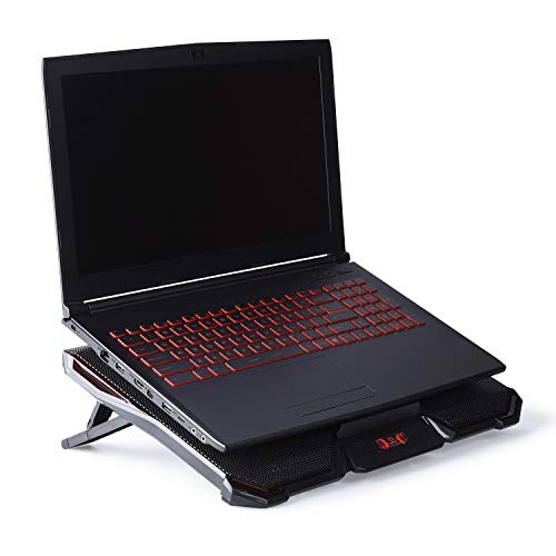 Game Lab Cyclone E-Sport LED Cooling Pad for 15.6-17-Inch Laptops with Five Fans up to 2500 RPM