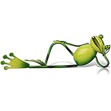 Tooarts Greeting Frog Crafting Metal Sculpture Handwork Iron Statue Home Furnishing Art Decoration, 4 Funny Design